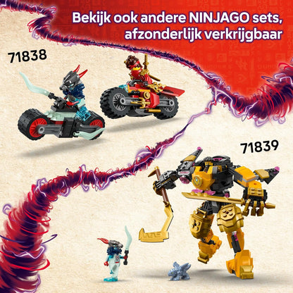 LEGO NINJAGO Rontu the Master Dragon Toy - Posable Dragon Figure with Stud Shooters - incl. Lloyd, Sora & Wyldfyre Minifigures - Gift for 7+ Year Old Boys - 71842