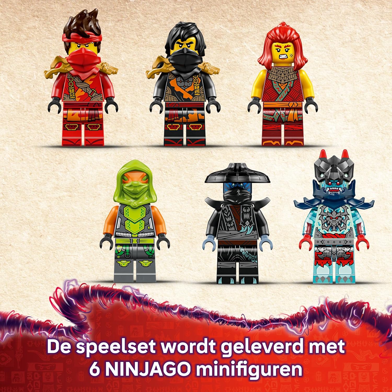 LEGO Ninjago Le Véhicule De Combat des Ninjas - Jeu De Construction Modulable en 2 Motos Ninjas & 1 Jet - 6 Minifigurines Dont Kai & Cole - Cadeau pour Garçon Dès 8 Ans & Fans De La Série TV 71844
