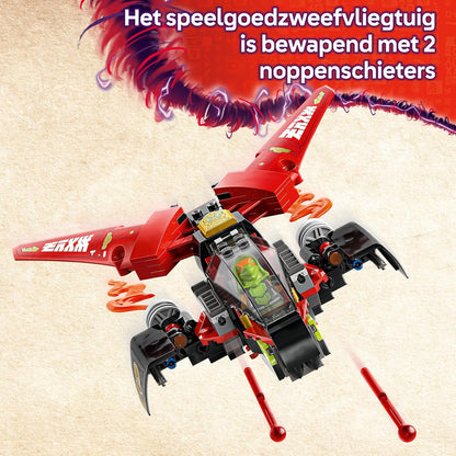 LEGO Ninjago Le Véhicule De Combat des Ninjas - Jeu De Construction Modulable en 2 Motos Ninjas & 1 Jet - 6 Minifigurines Dont Kai & Cole - Cadeau pour Garçon Dès 8 Ans & Fans De La Série TV 71844