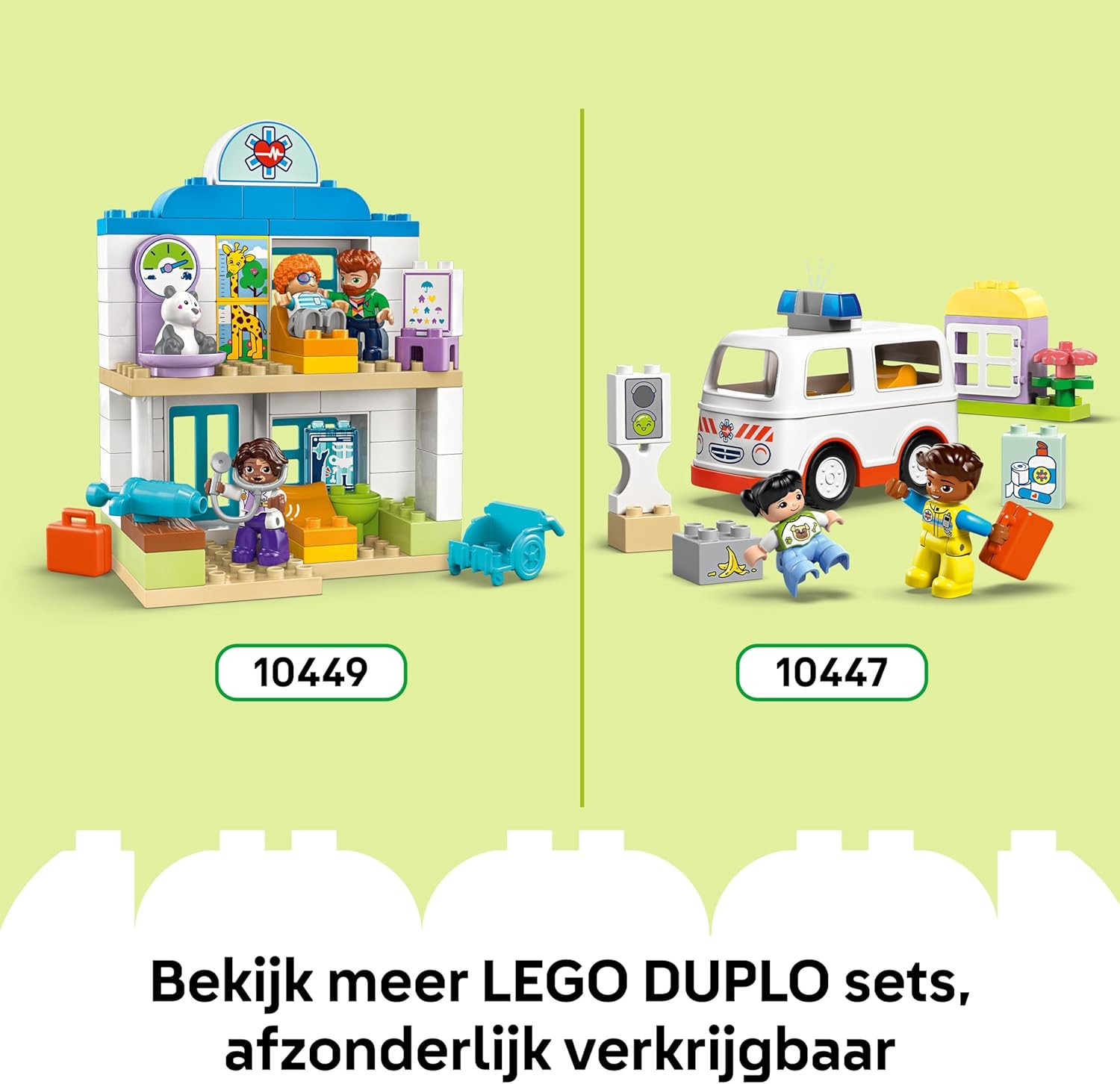 LEGO DUPLO First Time at the Airport - Educational Motor Skills Toy for Toddlers incl. a Plane, 2 Figures & a Teddy Bear - Birthday Gift for 2+ Year Old Boys & Girls - 10443