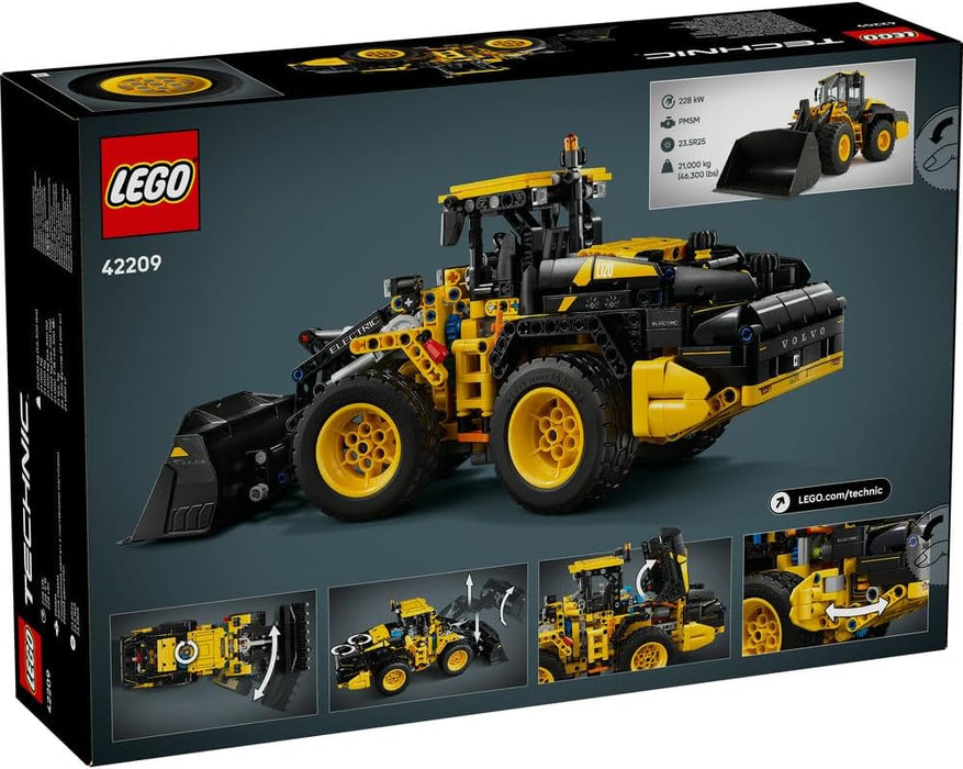 LEGO Technic Volvo L120 Electric Wheel Loader - Construction Vehicle Toy with Articulated Steering and Moving Shovel - Birthday Gift for 9+ Year Old Boys - 42209