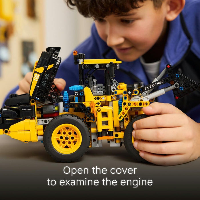 LEGO Technic Volvo L120 Electric Wheel Loader - Construction Vehicle Toy with Articulated Steering and Moving Shovel - Birthday Gift for 9+ Year Old Boys - 42209