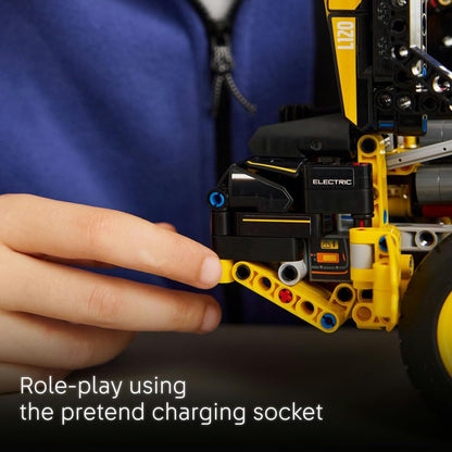 LEGO Technic Volvo L120 Electric Wheel Loader - Construction Vehicle Toy with Articulated Steering and Moving Shovel - Birthday Gift for 9+ Year Old Boys - 42209