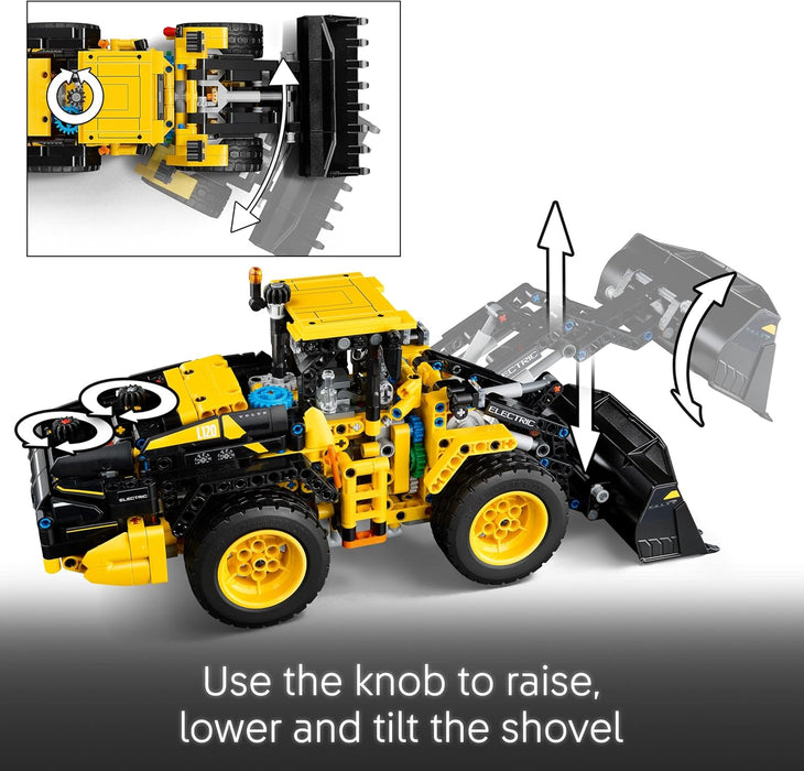 LEGO Technic Volvo L120 Electric Wheel Loader Construction Toy, Vehicle Set Model, Buildable Engineering Gift for Kids, Loading Shovel for Boys and Girls Aged 9 and over 42209