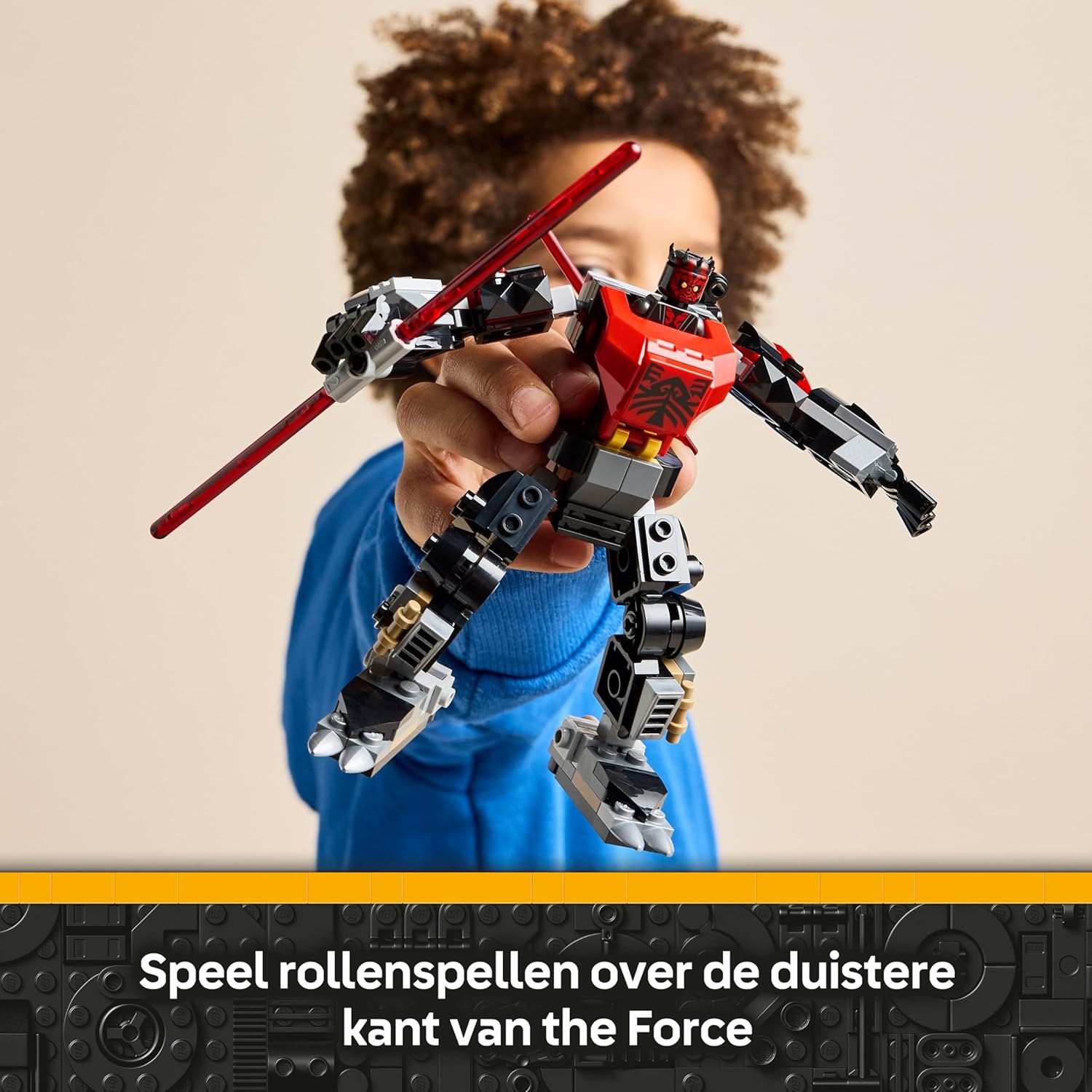 LEGO Star Wars: The Clone Wars Darth Maul Mech Building Toy for Boys, Girls, Fans and Fantasy Lovers Aged 6 Years Old Plus, Gift Idea for Kids, Includes a Large Double-Bladed Red Lightsaber 75411