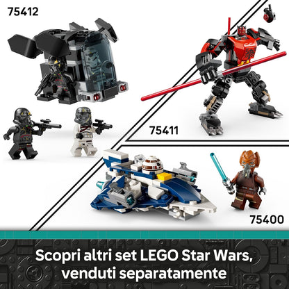 LEGO Star Wars: Ahsoka Death Trooper & Night Trooper Battle Pack, Small Gift for Boys, Girls and Any Fans Aged 6 Years Old and Over, Dropship Building Toy for Kids, 4 Characters with Blasters 75412