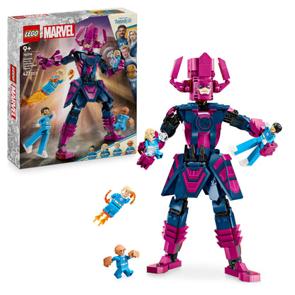 LEGO Marvel Fantastic Four vs. Galactus Construction Figure - Building Toy with Reed Richards, Invisible Woman, The Thing & Human Torch Minifigures - Movie Set for 9+ Year Old Boys & Girls - 76316