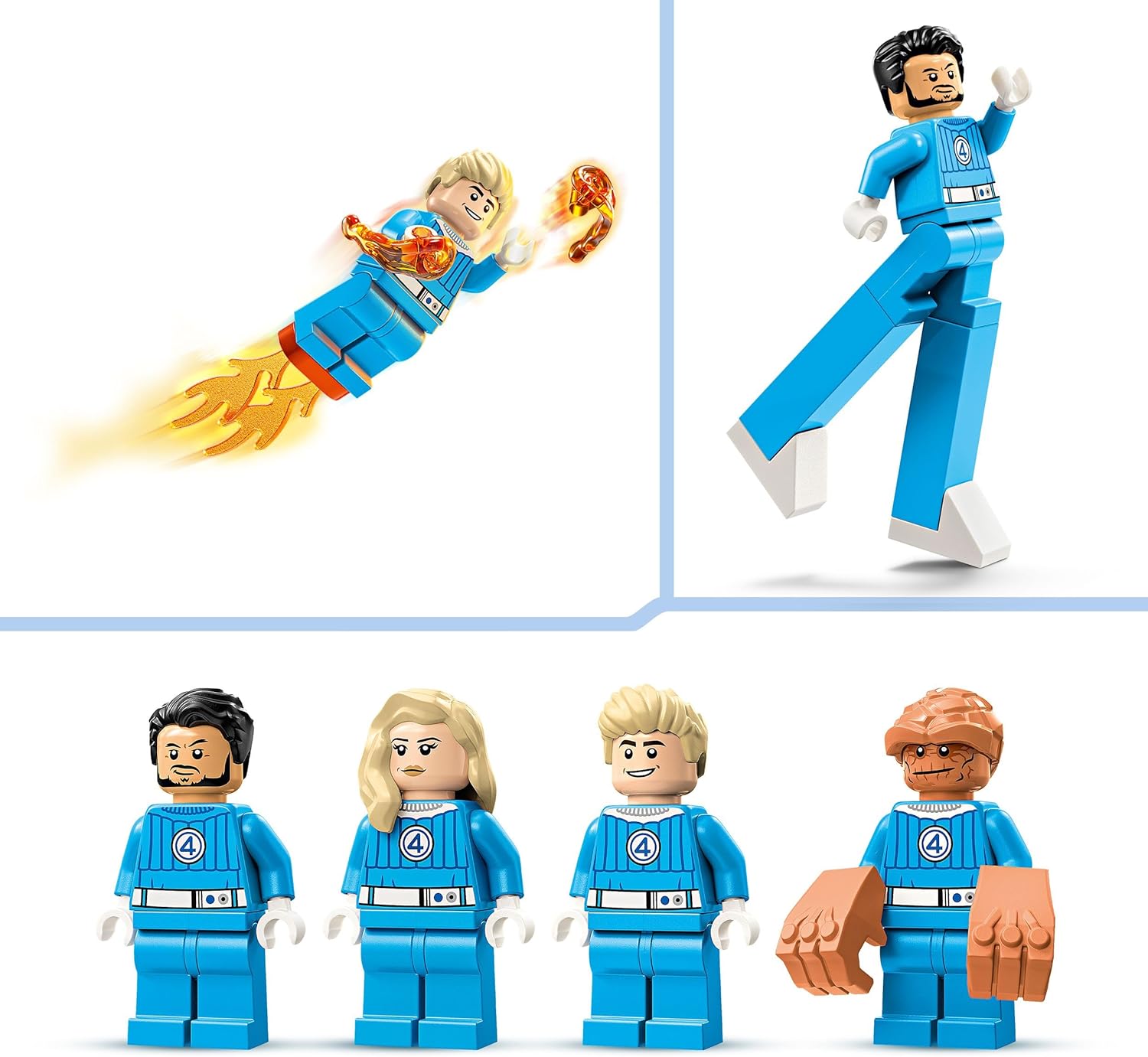 LEGO Marvel Fantastic Four vs. Galactus Construction Figure - Building Toy with Reed Richards, Invisible Woman, The Thing & Human Torch Minifigures - Movie Set for 9+ Year Old Boys & Girls - 76316