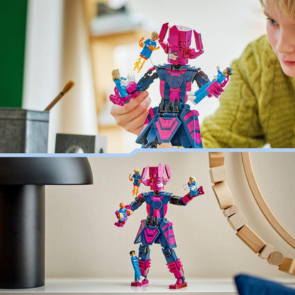 LEGO Marvel Fantastic Four vs. Galactus Construction Figure - Building Toy with Reed Richards, Invisible Woman, The Thing & Human Torch Minifigures - Movie Set for 9+ Year Old Boys & Girls - 76316