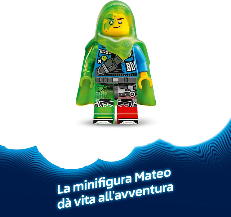 LEGO DREAMZzz 2in1 Mateo vs. Cyber Brain Mech - Modular Robot Toy for 8+ Year Old Boys & Girls - Rebuilds into a Scorpion Figure - incl. a Minifigure and a Dreamling - Creative Gift Idea 71495