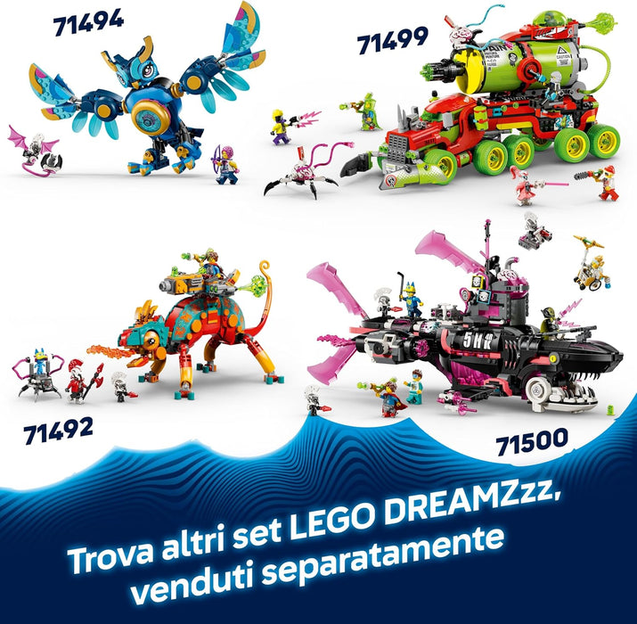LEGO DREAMZzz 2in1 Mateo vs. Cyber Brain Mech - Modular Robot Toy for 8+ Year Old Boys & Girls - Rebuilds into a Scorpion Figure - incl. a Minifigure and a Dreamling - Creative Gift Idea 71495