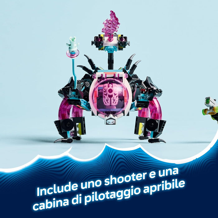 LEGO DREAMZzz 2in1 Mateo vs. Cyber Brain Mech - Modular Robot Toy for 8+ Year Old Boys & Girls - Rebuilds into a Scorpion Figure - incl. a Minifigure and a Dreamling - Creative Gift Idea 71495