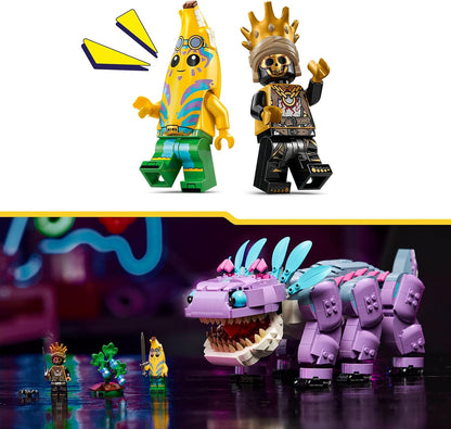 LEGO Fortnite Klombo Toy - Play & Display Dino Figure with Oro and Island Peely Minifigures, plus Accessories - Gamer Gift for 10+ Year Old Boys, Girls & Fans - 77077