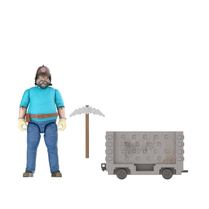 Mattel Minecraft Action Figure Set, Explosive Minecart Escape with 4-inch Steve & Mining Accessories, Toy Collectible Inspired by The Movie
