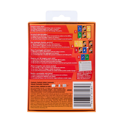 Games UNO Zero Card Game for Kid, Adult & Family Nights, Parties & Travel, Includes Deck & Scorecard