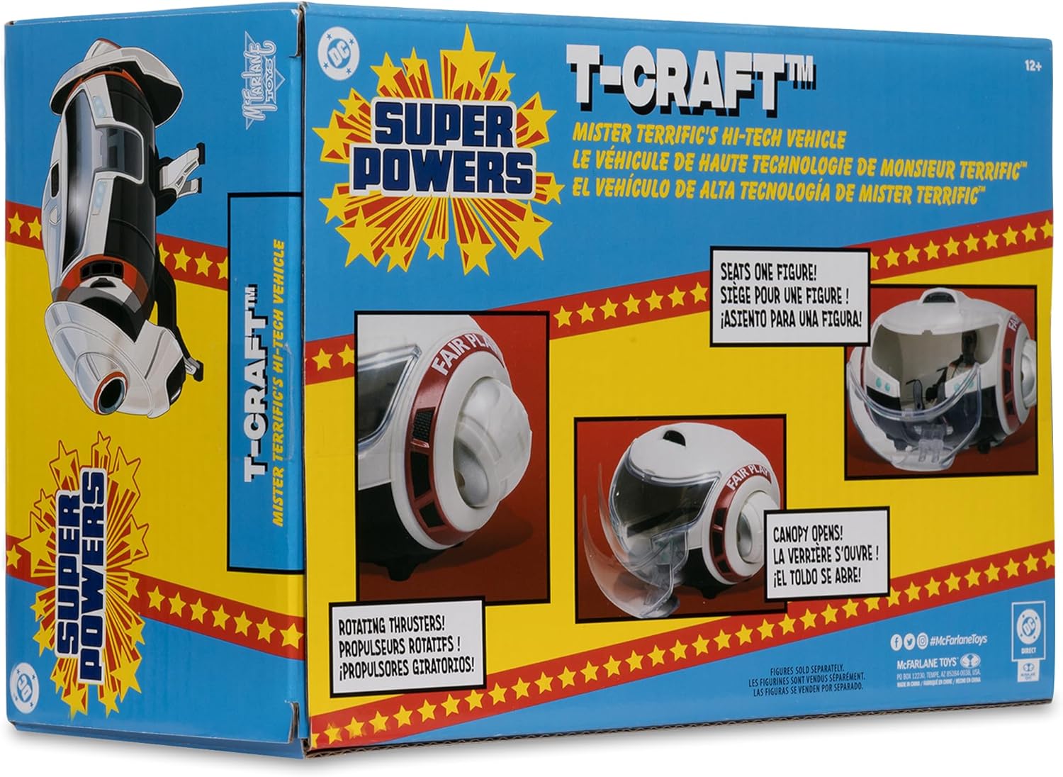 McFarlane DC Super Powers T-Craft Mr. Terrific's Hi-Tech Vehicle (Superman Movie) Toys