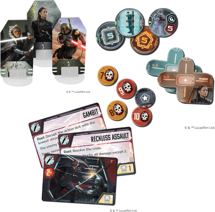 Asmodee | Star Wars The Mandalorian Adventures: Clan Of Two Expansion | Cooperative Board Game | Ages 12+ | 1-4 Players | 30-60 Minutes Playing Time