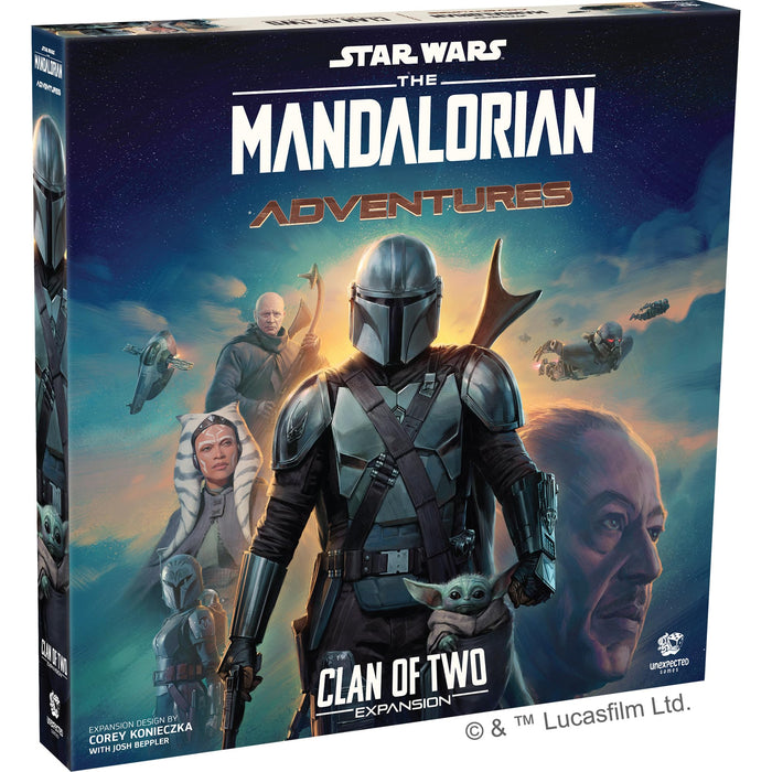 Asmodee | Star Wars The Mandalorian Adventures: Clan Of Two Expansion | Cooperative Board Game | Ages 12+ | 1-4 Players | 30-60 Minutes Playing Time