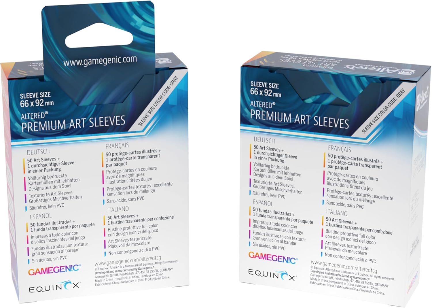 Gamegenic, Altered: Art Sleeves - The Crow's Eye, 50 Sleeves + 1 Clear Sleeve, Sleeve Size: 66 x 92 mm, Card Size up to 64 x 90 mm
