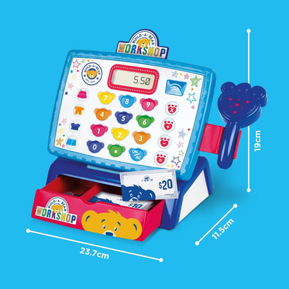 Casdon Build-A-Bear Workshop Toy Shop & Checkout Set | Officially Licensed Build-A-Bear Toy Play Set | Perfect for Roleplay for Children Aged 3+ | Includes Electronic Cash Register