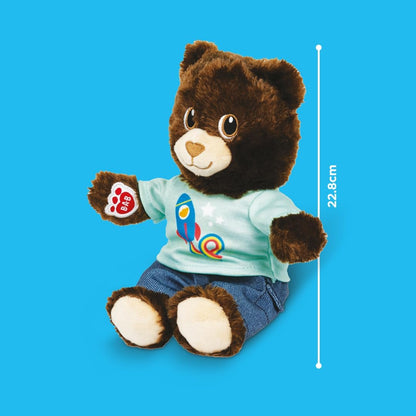 Casdon Build-A-Bear Workshop Furtastic Toy Bear & Outfit Assortment | Assorted Cuddly Toy Bear and Outfit for Children Aged 3+ | Ready to Stuff! | Filling, Heart, and Certificate Also Included
