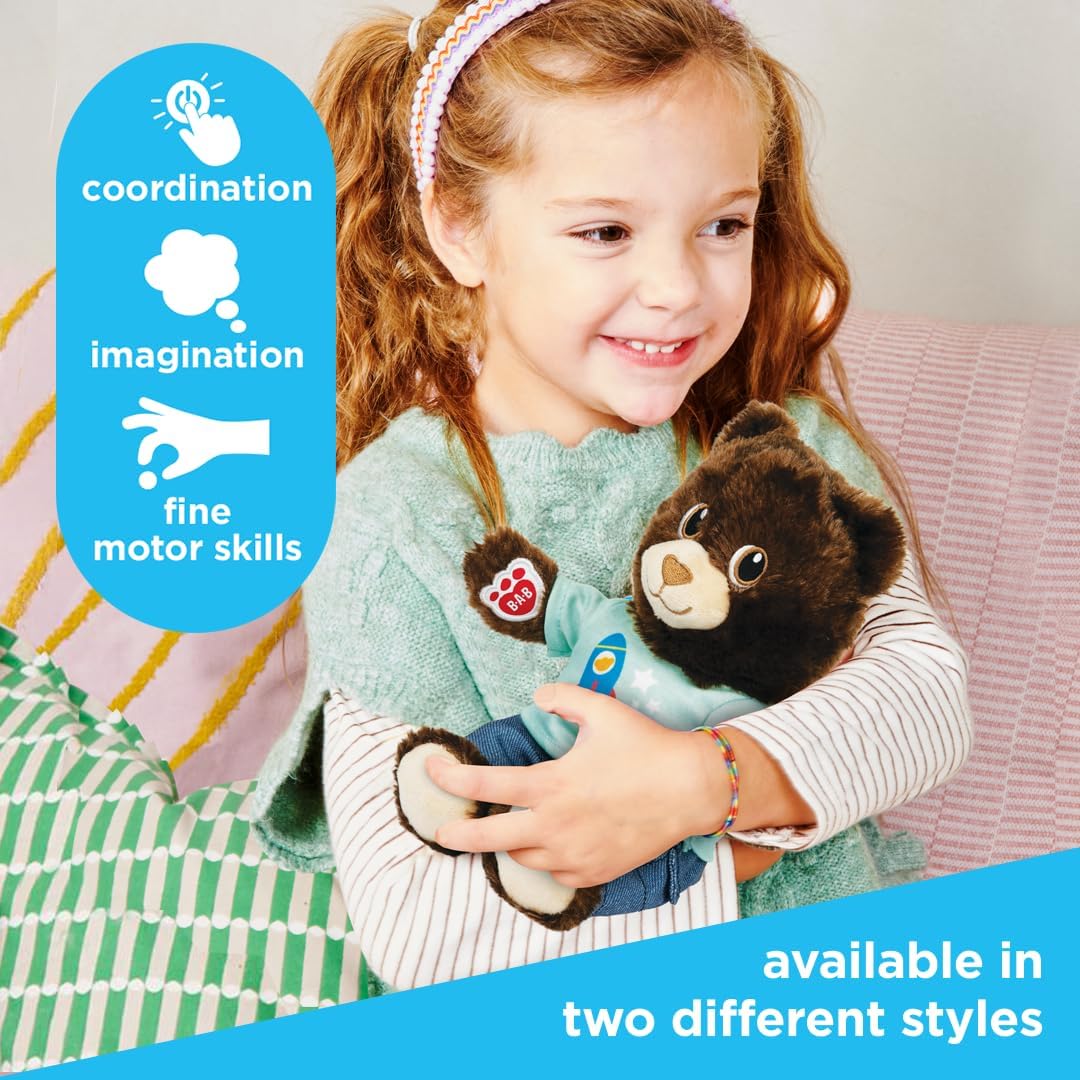 Casdon Build-A-Bear Workshop Furtastic Toy Bear & Outfit Assortment | Assorted Cuddly Toy Bear and Outfit for Children Aged 3+ | Ready to Stuff! | Filling, Heart, and Certificate Also Included