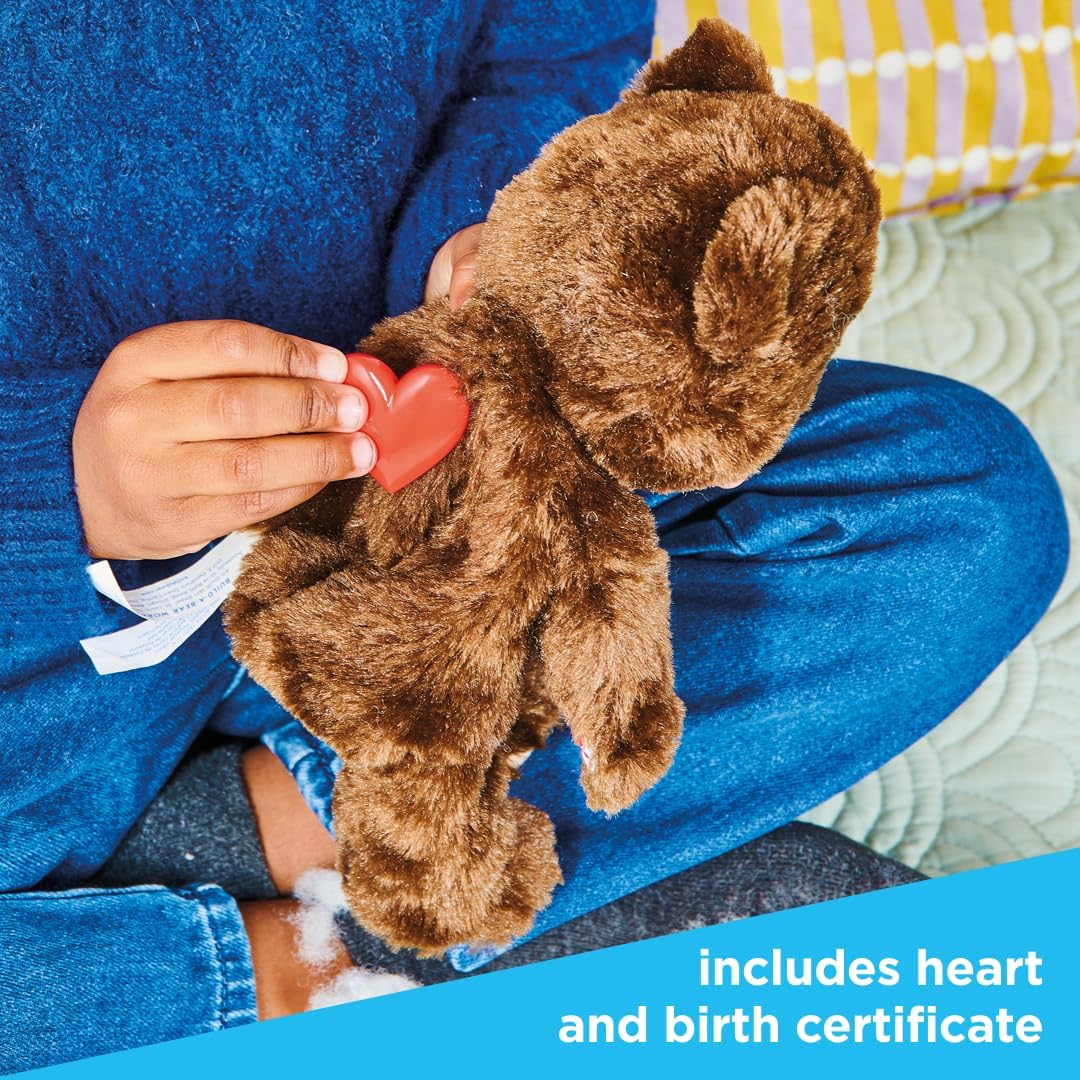 Casdon Build-A-Bear Workshop Furtastic Toy Bear & Outfit Assortment | Assorted Cuddly Toy Bear and Outfit for Children Aged 3+ | Ready to Stuff! | Filling, Heart, and Certificate Also Included
