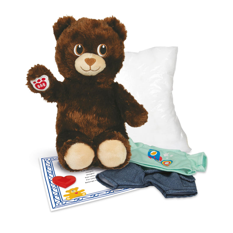 Casdon Build-A-Bear Workshop Furtastic Toy Bear & Outfit Assortment | Assorted Cuddly Toy Bear and Outfit for Children Aged 3+ | Ready to Stuff! | Filling, Heart, and Certificate Also Included