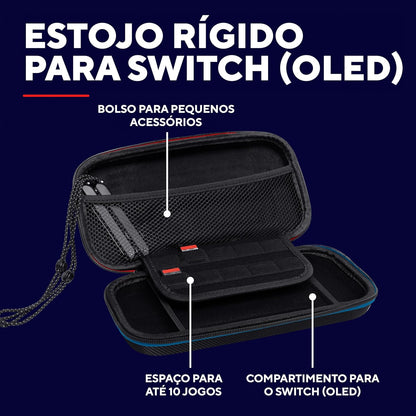 Trust. com GXT 1248 Hardcase voor Nintendo Switch, blauw/rood