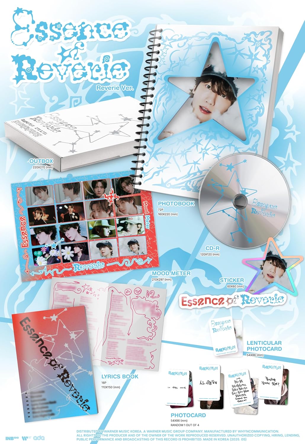 【ランダム】BAEKHYUN Essence of Reverie – The 5th Mini Album Photobook Essence Ver., Reverie Ver.