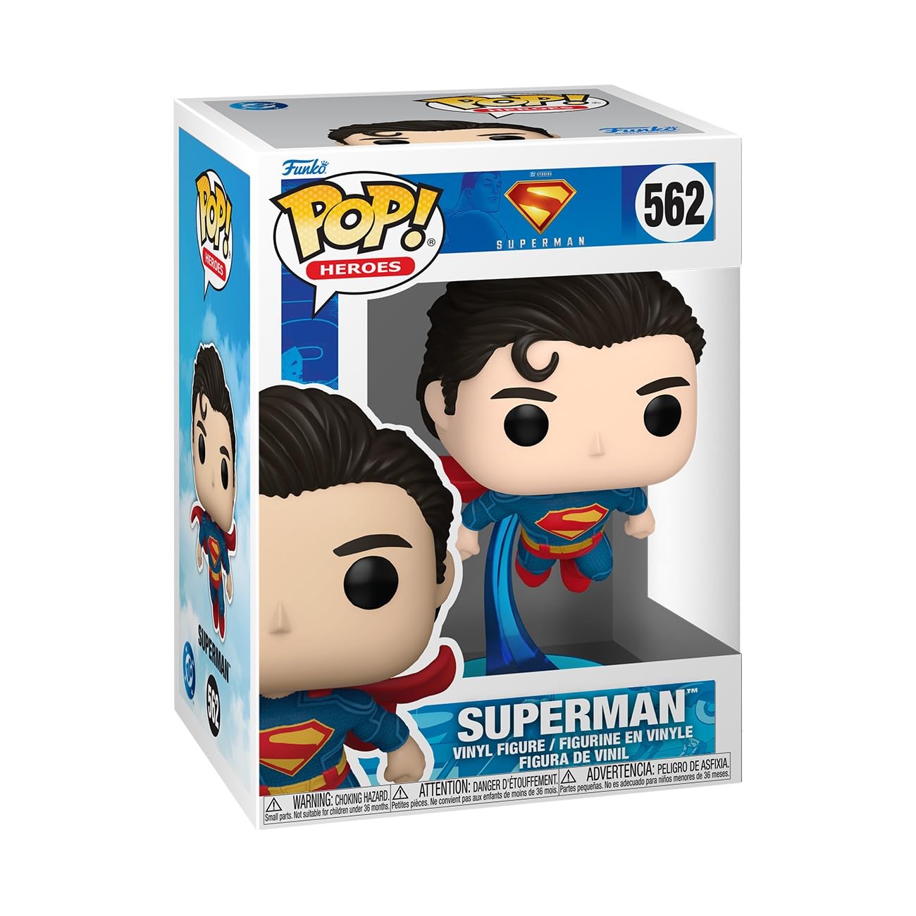 Funko Pop! DC: Superman 2025 - Superman - Collectable Vinyl Figure - Gift Idea - Official Merchandise - Toys for Kids & Adults - Movies Fans - Model Figure for Collectors