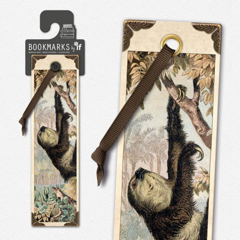 If Vintage Sloth Bookmarks