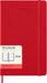 Moleskine Daily Planner, Daily Agenda 2026 12 Months, With Hard Cover and Elastic Closure, Large Format 13x21, Red Color