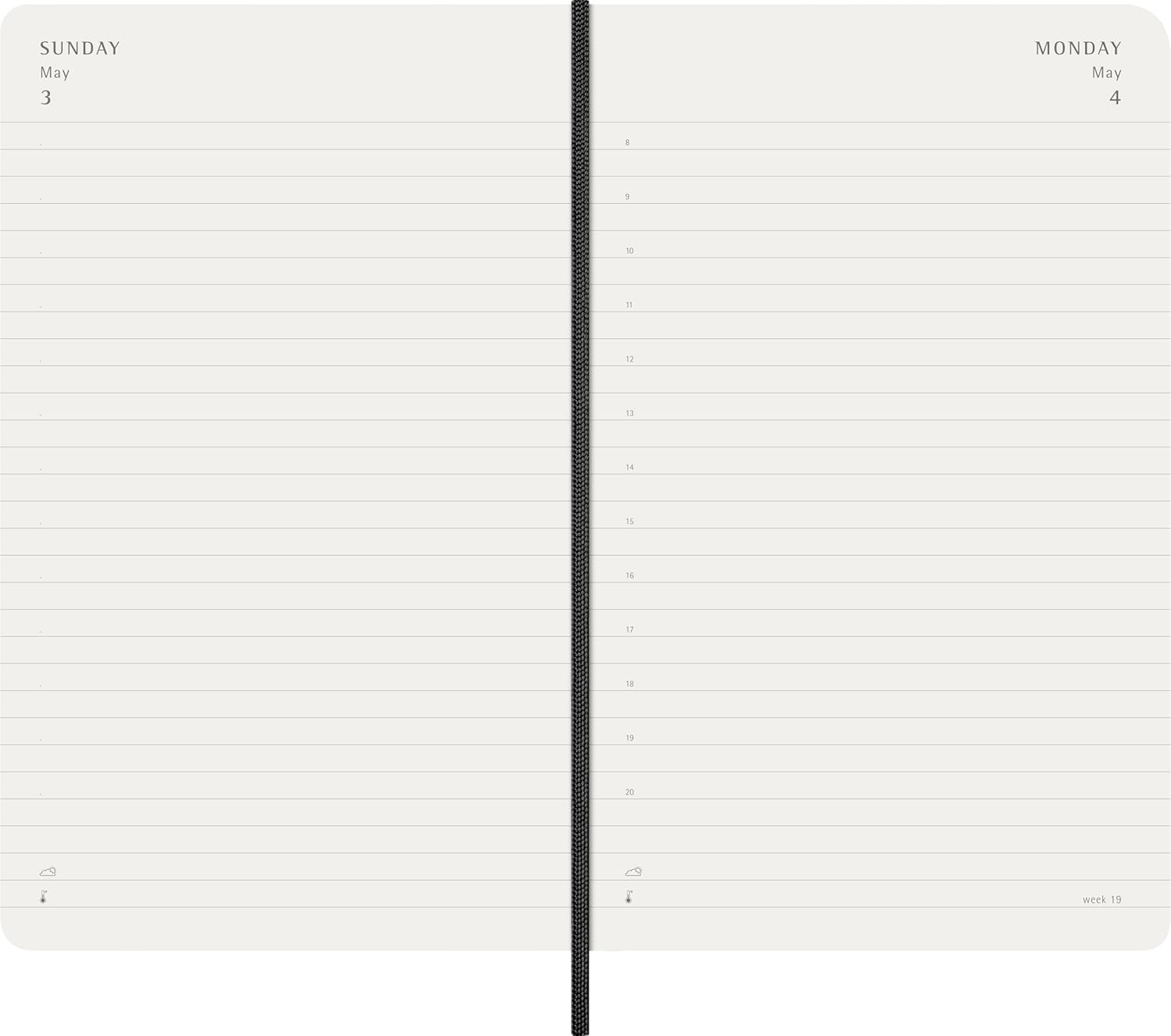 Moleskine Daily Planner, Daily Agenda 2026 12 Months, With Soft Cover and Elastic Closure, Large Format 13x21, Black Color
