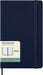 Moleskine Wochenplaner, Wochenagenda 2026 12 Monate mit Platz für Notizen, mit festem Einband und Gummibandverschluss, Großformat 13x21, Farbe Blau