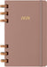 Moleskine Life Planner 2026, Weekly and Monthly Spiral Agenda 12 Months, Hard Cover and Elastic Closure, Almond Color, Large Size 13x21 cm
