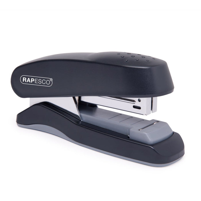 Rapesco 1064 Flat Clinch Heavy Duty Half Strip Stapler, 25 Sheet Capacity