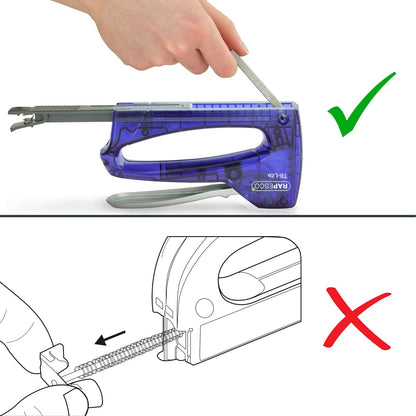 Rapesco 0956 T8-Lite Staple Tacker with 300 13/6mm Staples, Purple