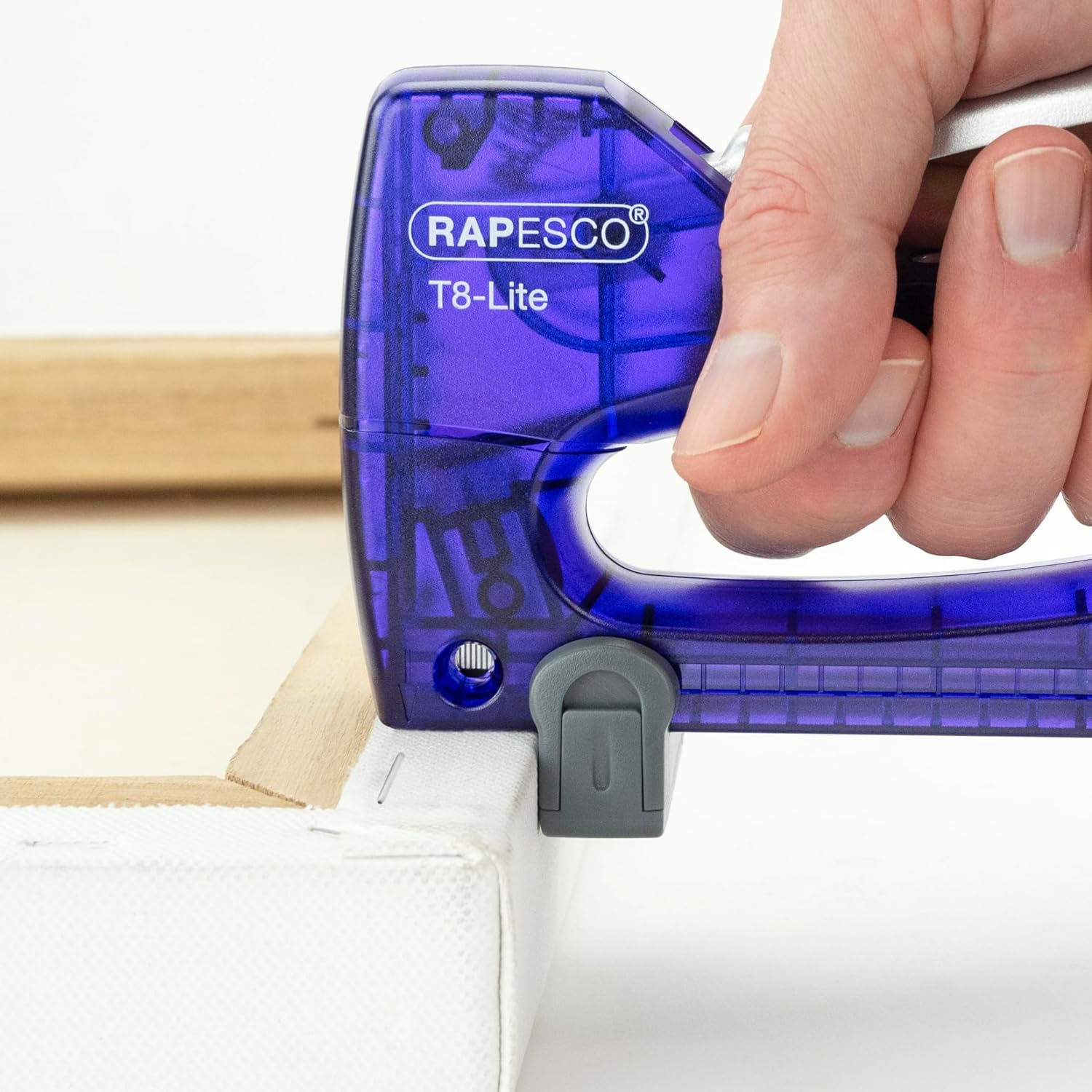 Rapesco 0956 T8-Lite Staple Tacker with 300 13/6mm Staples, Purple