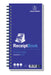 Challenge 280 x 141 mm Wirebound Receipt Book, 200 Sets, White
