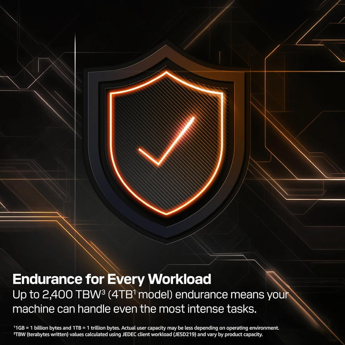 WD_BLACK SN8100 2TB PCIe 5.0x4 NVMe M.2 SSD, up to 14,900MB/s read speed, up to 14,000MB/s write speed, Next Gen TLC 3D NAND