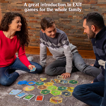 Thames & Kosmos EXIT – Adventures on Catan Card Game | Escape Room Strategy for Adults & Kids | 1–4 Players | Ages 10+ | Catan Mystery Puzzle Game | Family Game Night Edition