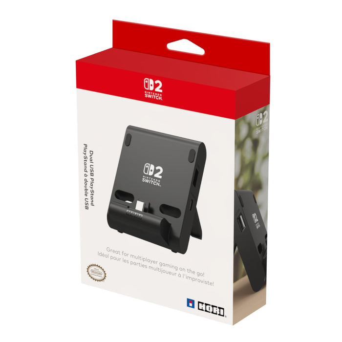 Hori - Dual Usb Playstand For Nintendo Switch 2 - Dark Grey
