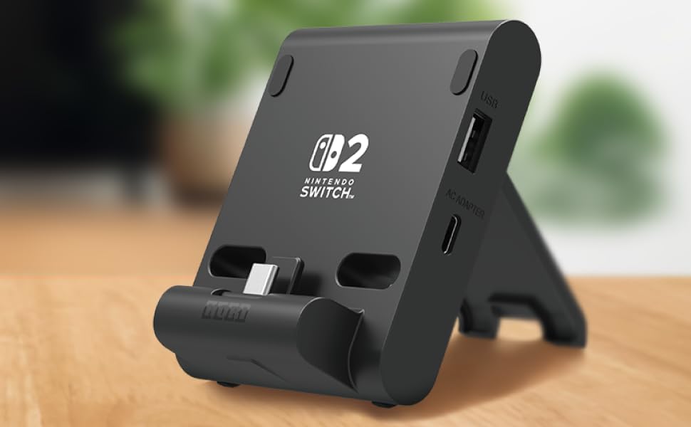 Hori - Dual Usb Playstand For Nintendo Switch 2 - Dark Grey