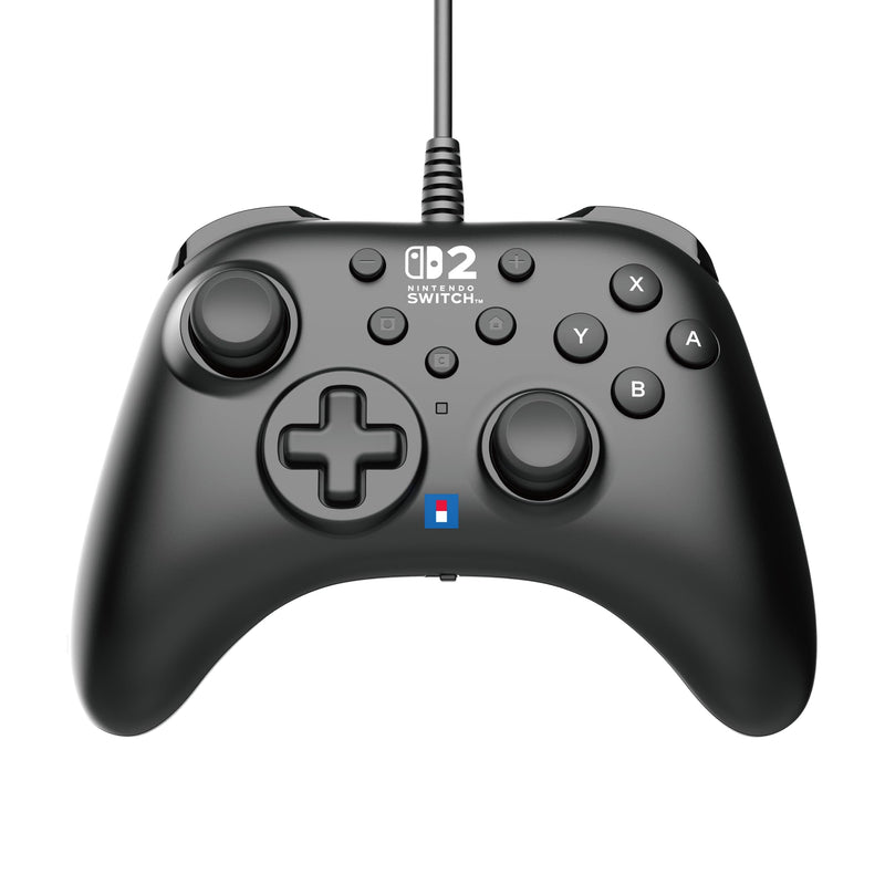 HORI HORIPAD Turbo (Black) Wired Controller for Nintendo Switch 2 - Officially Licensed by Nintendo