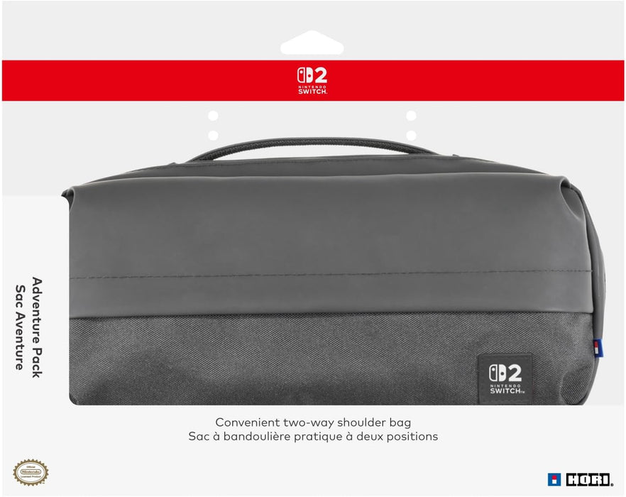 HORI Adventure Pack (Black) - Shoulder Bag for Nintendo Switch 2 - Officially Licensed by Nintendo
