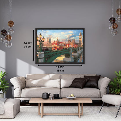 Clementoni - Puzzel met 500 stukjes voor volwassenen en jongens, collectie, thema Westminster Bridge met Big Ben, compacte doos met poster, cadeau-idee, made in Italy, 70 x 50 cm, 35575