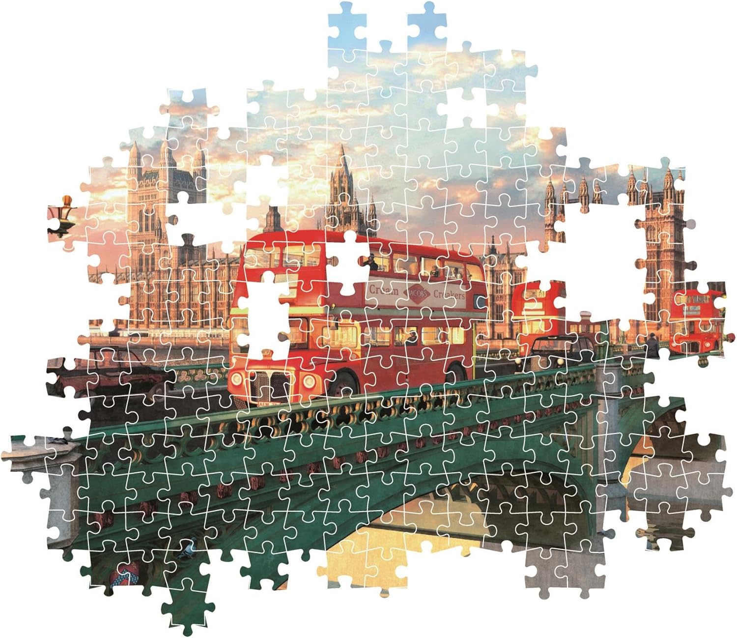 Clementoni - Puzzel met 500 stukjes voor volwassenen en jongens, collectie, thema Westminster Bridge met Big Ben, compacte doos met poster, cadeau-idee, made in Italy, 70 x 50 cm, 35575