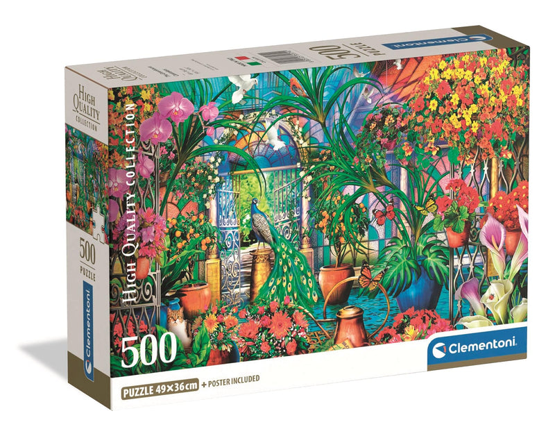 Clementoni - Puzzel met 500 stukjes voor volwassenen en jongens, collectie, De kasverzorgers, met poster, compacte doos, cadeau-idee voor dames en heren, Made in Italy, 49 x 36 cm, 35579