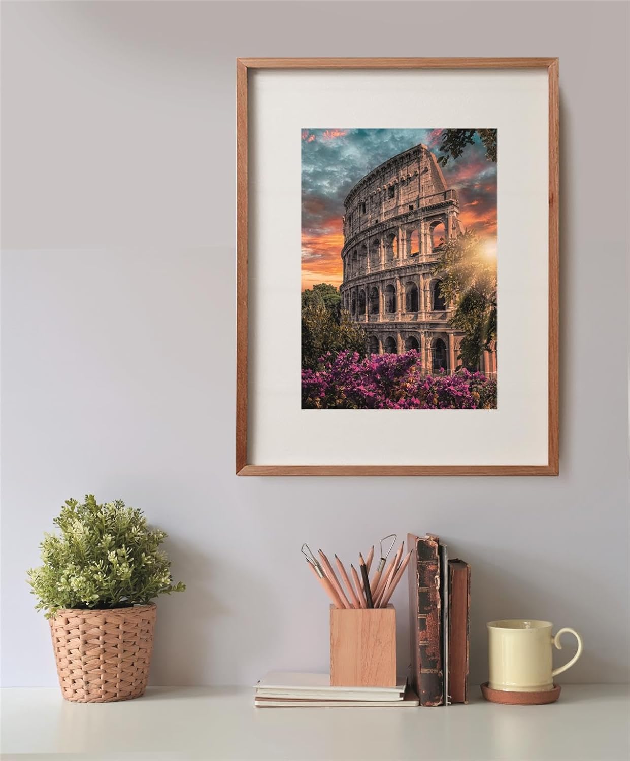Clementoni - Puzzel met 500 stukjes voor volwassenen en jongens, collectie, thema amfitheater Flavio, met poster, compacte doos, cadeau-idee voor dames en heren, Made in Italy, 36 x 49 cm, 35588